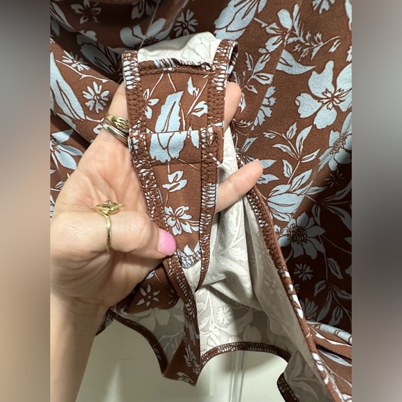 Free People Intimately FAB! Something Bout You Puff 1 Sleeve Bodysuit Java Large - Picture 6 of 6